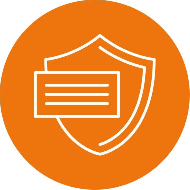 Vektör kalkanı ağ simgesi