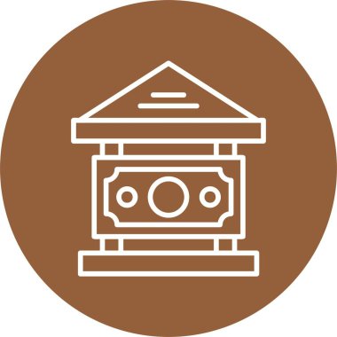 ana hat biçiminde banka simgesi oluşturma