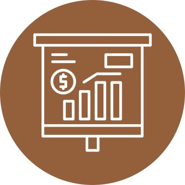Yükselen Ekonomi simgesi, vektör illüstrasyonu