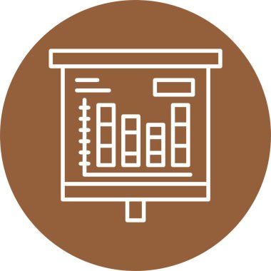 charts icon, vector illustration simple design