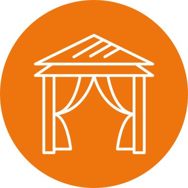 Modern binanın vektör illüstrasyonu