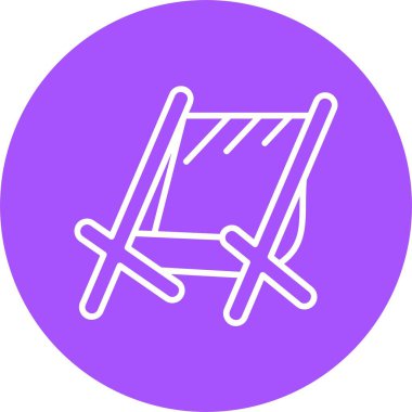 sandalye web simgesi basit illüstrasyon