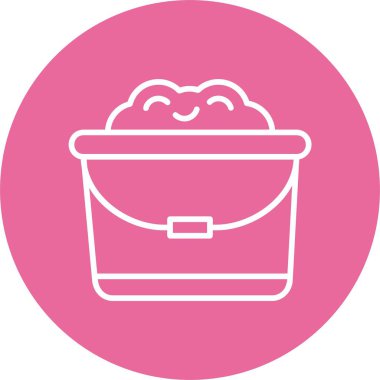 Kum Kovası web simgesi basit illüstrasyon