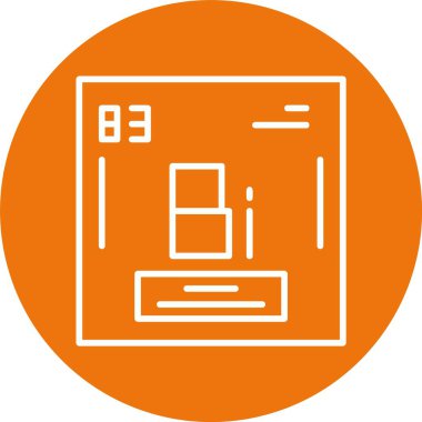 Bismuth web simgesi vektör illüstrasyonu