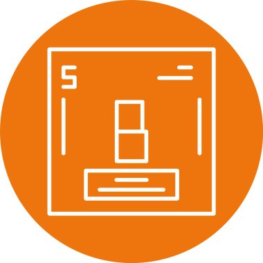 Boron web simgesi vektör illüstrasyonu