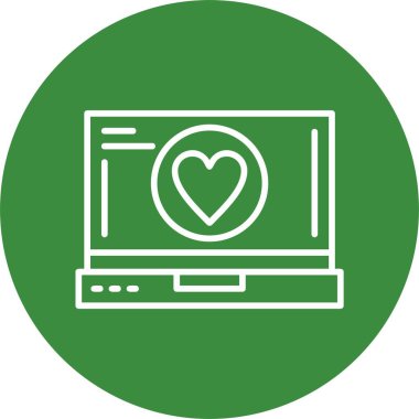 minimalist dizüstü bilgisayar simgesi, vektör illüstrasyonu basit tasarım