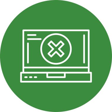 minimalist dizüstü bilgisayar simgesi, vektör illüstrasyonu basit tasarım