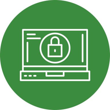 minimalist dizüstü bilgisayar simgesi, vektör illüstrasyonu basit tasarım