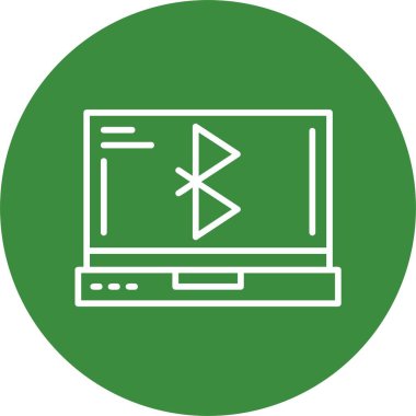 bluetooth. Web simgesi basit illüstrasyon