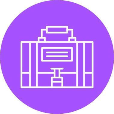 Çanta. Web simgesi basit illüstrasyon