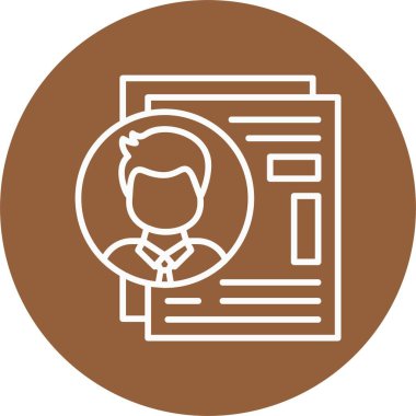 Aday Web simgesi basit illüstrasyon