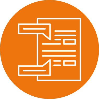 Tavsiye web simgesi basit illüstrasyon