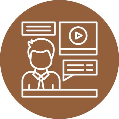 İş ve finans simgesinin vektör illüstrasyonu