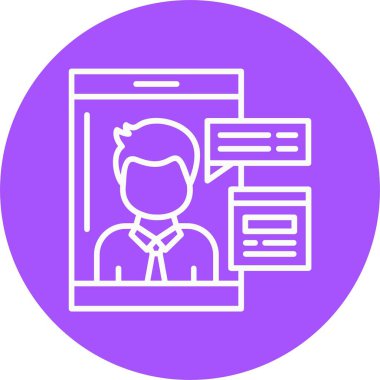 Telefon görüşmesi simgesi, vektör illüstrasyonu