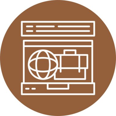 Bir web tasarımının vektör illüstrasyonu