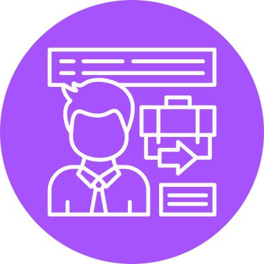 Röportaj vektörü simgesi, beyaz arkaplanda izole 