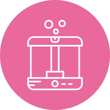  Nemlendirici ağ simgesi vektör illüstrasyonu 