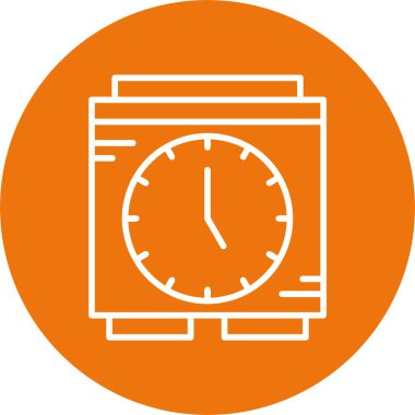 Çalar saat. Web simgesi basit illüstrasyon 