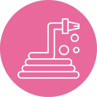  Bahçe hortumu ağ ikonu vektörü 