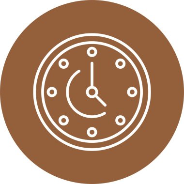 Saat. Web simgesi basit illüstrasyon 