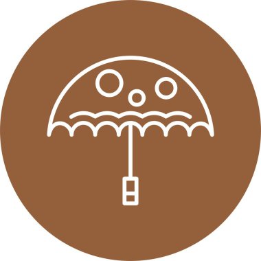 şemsiye web simgesi basit illüstrasyon 