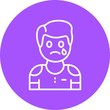 İnsan avatar simgesi, vektör illüstrasyonu basit tasarım