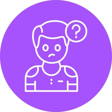 İnsan avatar simgesi, vektör illüstrasyonu basit tasarım