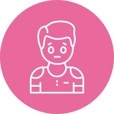 İnsan avatar simgesi, vektör illüstrasyonu basit tasarım