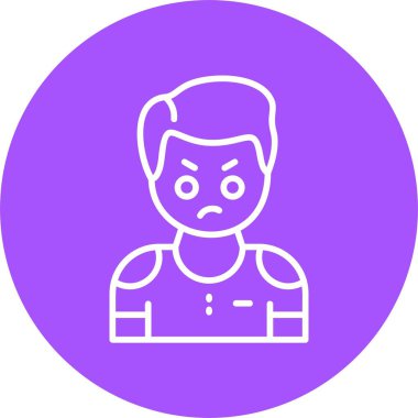 İnsan avatar simgesi, vektör illüstrasyonu basit tasarım