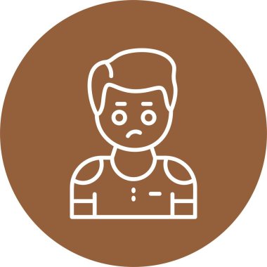 İnsan avatar simgesi, vektör illüstrasyonu basit tasarım