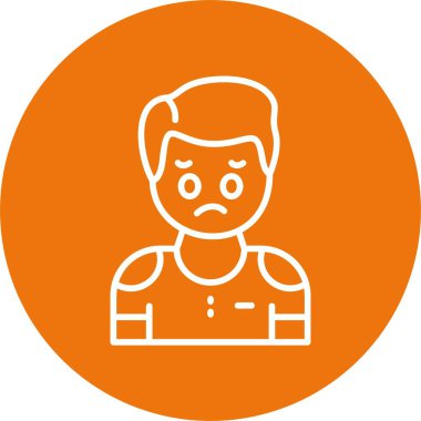 İnsan avatar simgesi, vektör illüstrasyonu basit tasarım