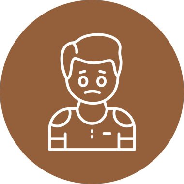 İnsan avatar simgesi, vektör illüstrasyonu basit tasarım