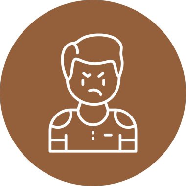 İnsan avatar simgesi, vektör illüstrasyonu basit tasarım