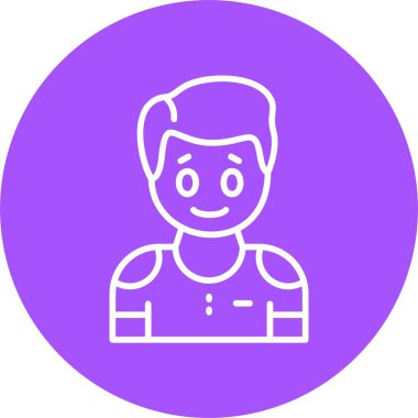 İnsan avatar simgesi, vektör illüstrasyonu basit tasarım