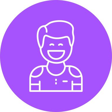 İnsan avatar simgesi, vektör illüstrasyonu basit tasarım