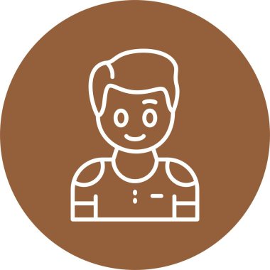 İnsan avatar simgesi, vektör illüstrasyonu basit tasarım