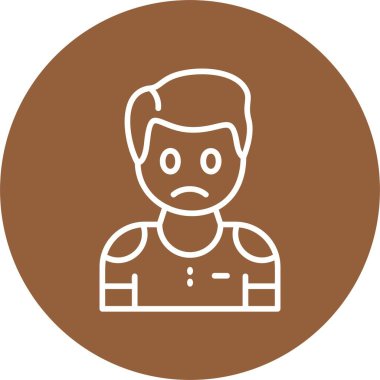 İnsan avatar simgesi, vektör illüstrasyonu basit tasarım