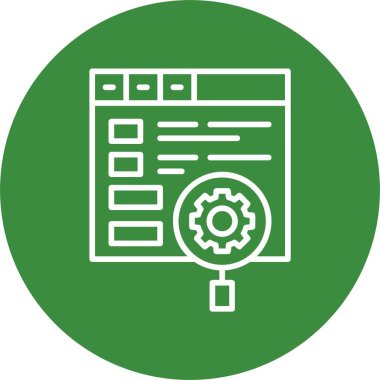 seo konsept simgesi, vektör illüstrasyonu basit tasarım