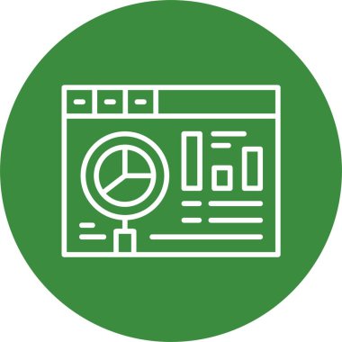 Web sitesi web simgesi basit illüstrasyon 