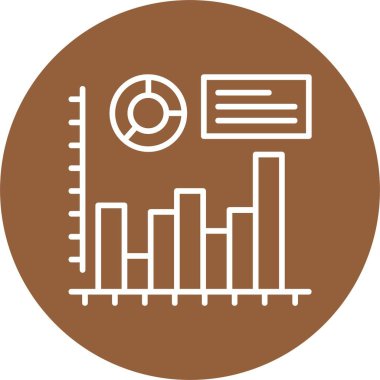 Histogram web simgesi vektör çizimi