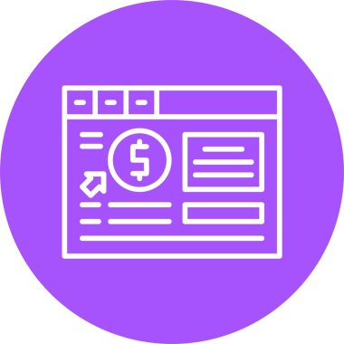 PPC web simgesi, basit illüstrasyon