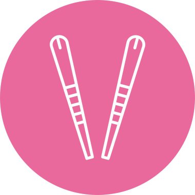 Chopsticks web simgesi vektör illüstrasyonu