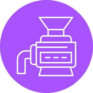 Kahve makinesi simgesinin vektör illüstrasyonu