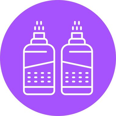 Şişe simgesinin vektör illüstrasyonu