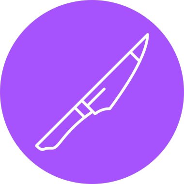Bıçak. Web simgesi basit illüstrasyon 