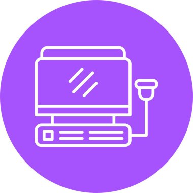 dizüstü bilgisayar simgesi, vektör illüstrasyonu