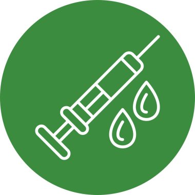 Şırınga web simgesi vektör çizimi