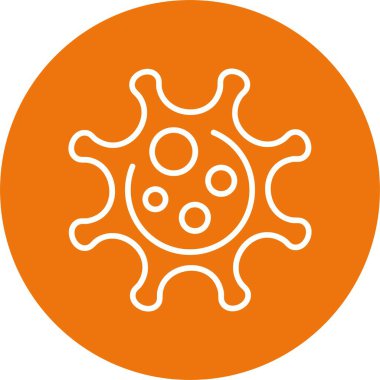 Corona virüs simgesi vektör illüstrasyonu