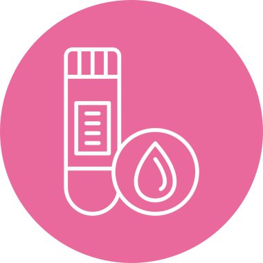 Beyaz arkaplanda kan simgesi, vektör simgesi 