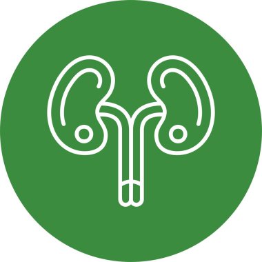 böbrekler web simgesi vektör çizimi